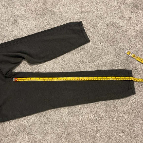 Abercrombie Kids Grey Sweatpants Size Large Pink Textured Logo on front Preowned - Picture 8 of 9